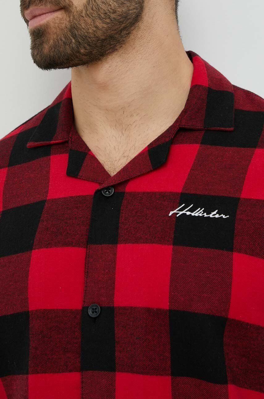 Hollister Co. Pyžamo červená barva - Pepit.cz