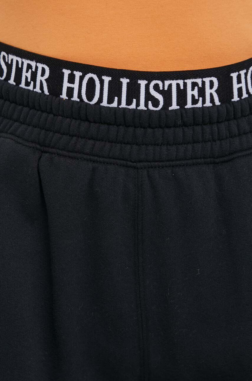 Hollister Co. Tepláky černá barva hladké - Pepit.cz