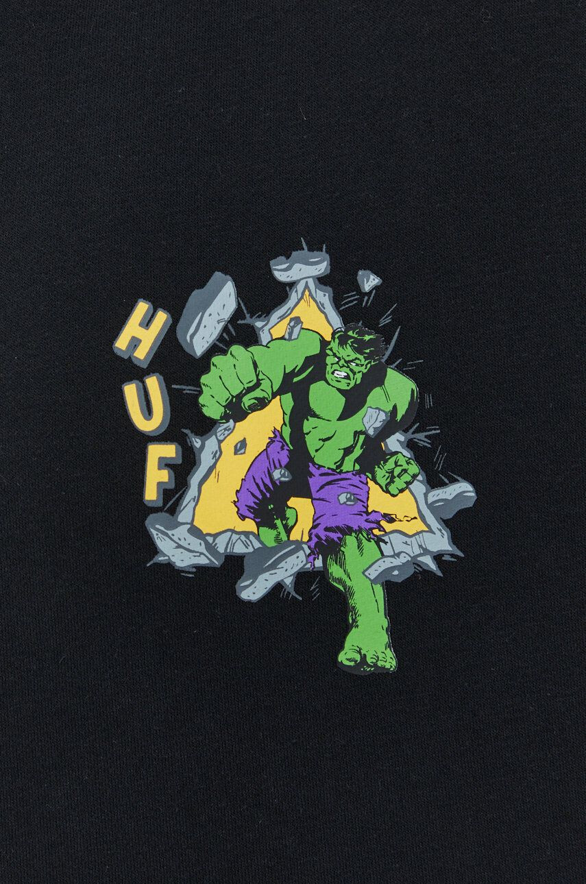 Huf Mikina X Marvel Hulk pánská černá barva hladká - Pepit.cz