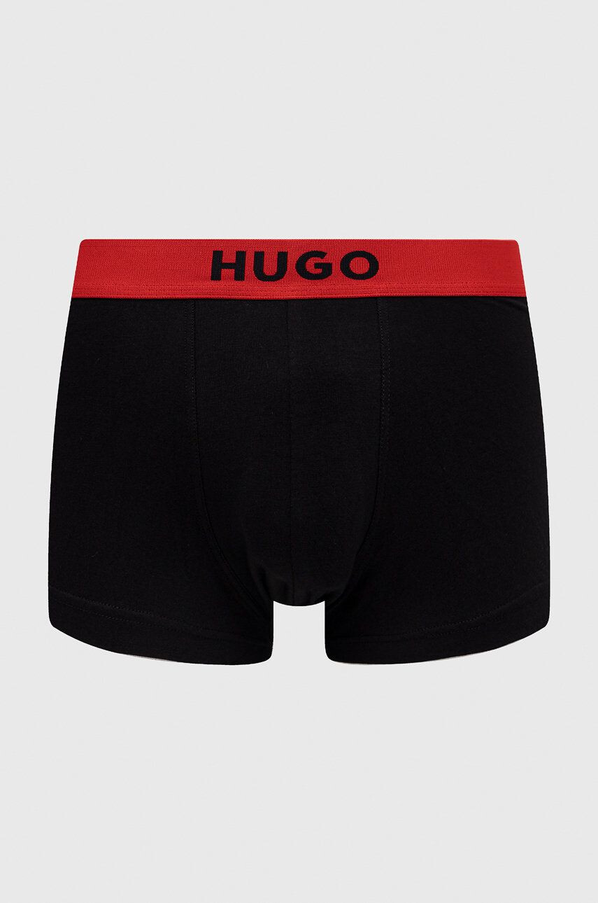 Hugo Boxerky 2-pack pánské černá barva - Pepit.cz