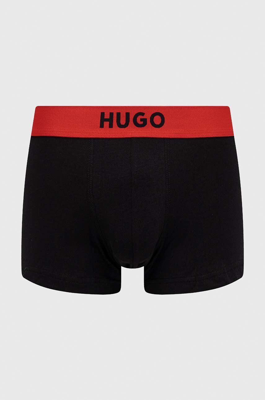 Hugo Boxerky 2-pack pánské černá barva - Pepit.cz