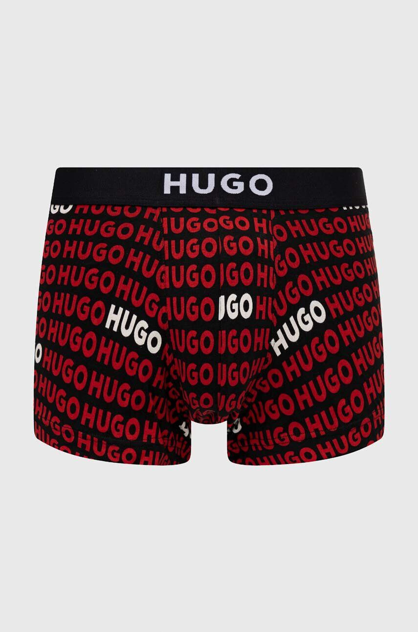 Hugo Boxerky 2-pack pánské červená barva - Pepit.cz