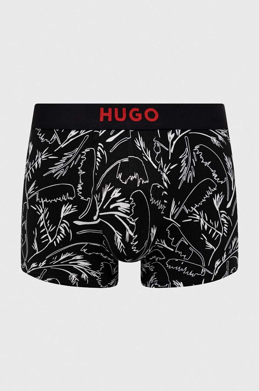 Hugo Boxerky 2-pack pánské černá barva - Pepit.cz