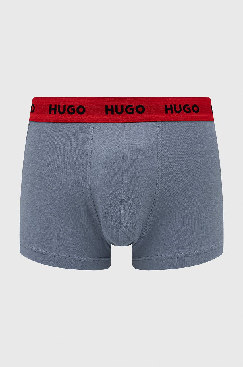 Hugo Boxerky (3-pak) pánské modrá barva - Pepit.cz