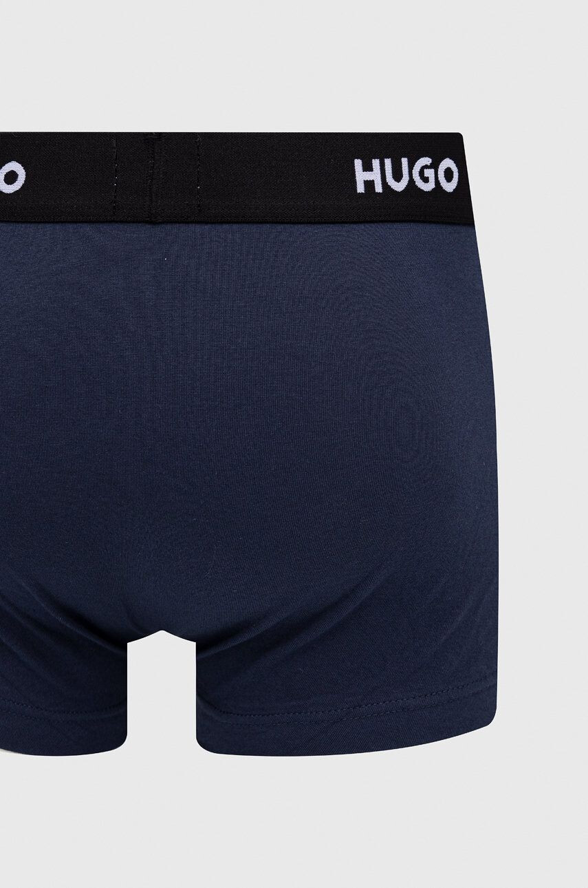 Hugo Boxerky (3-pack) pánské tmavomodrá barva - Pepit.cz