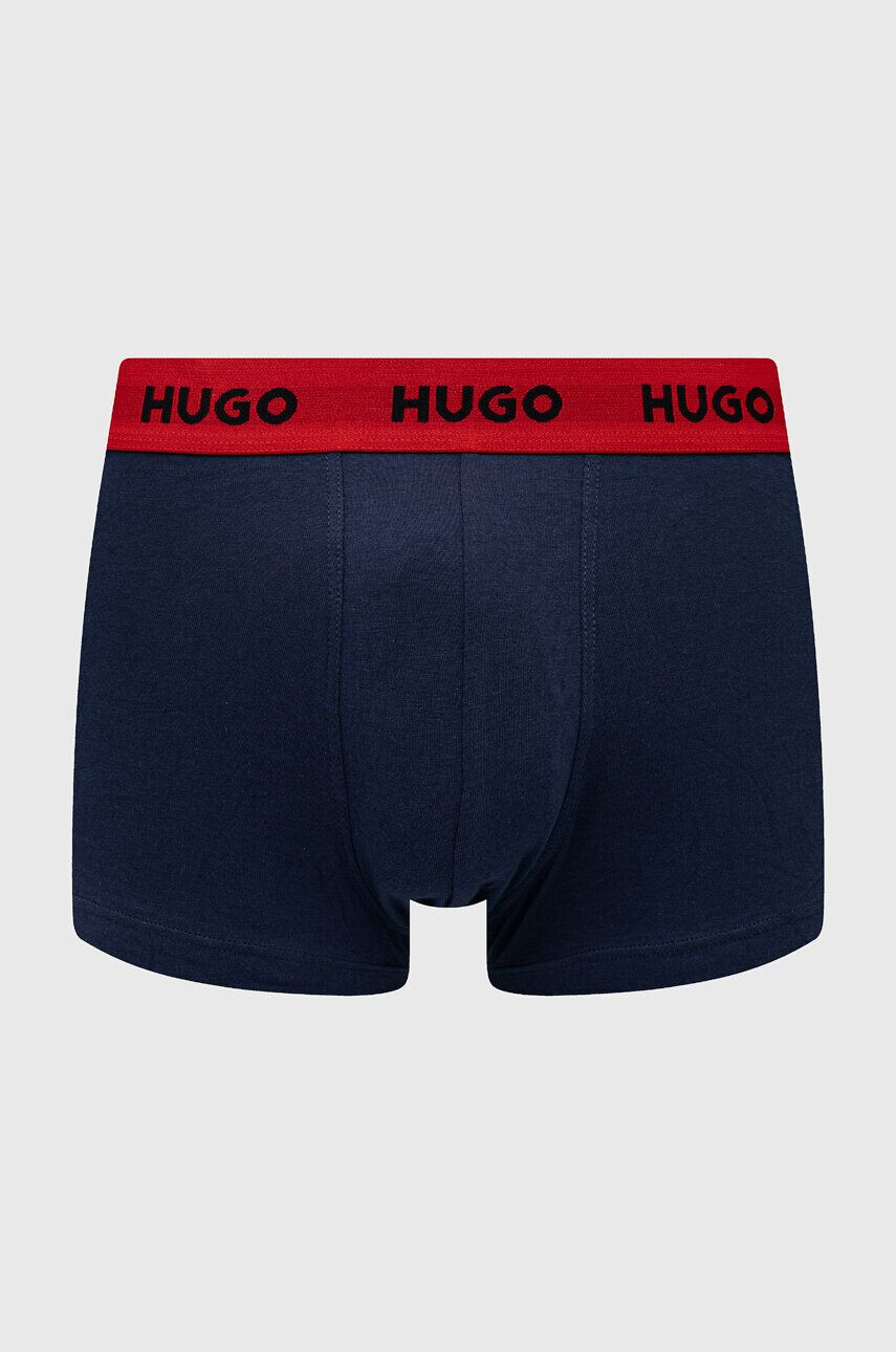 Hugo Boxerky 3-pack pánské černá barva - Pepit.cz