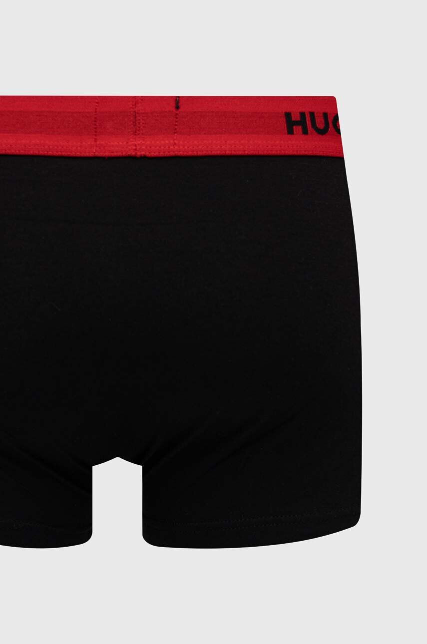 Hugo Boxerky 3-pack pánské černá barva - Pepit.cz