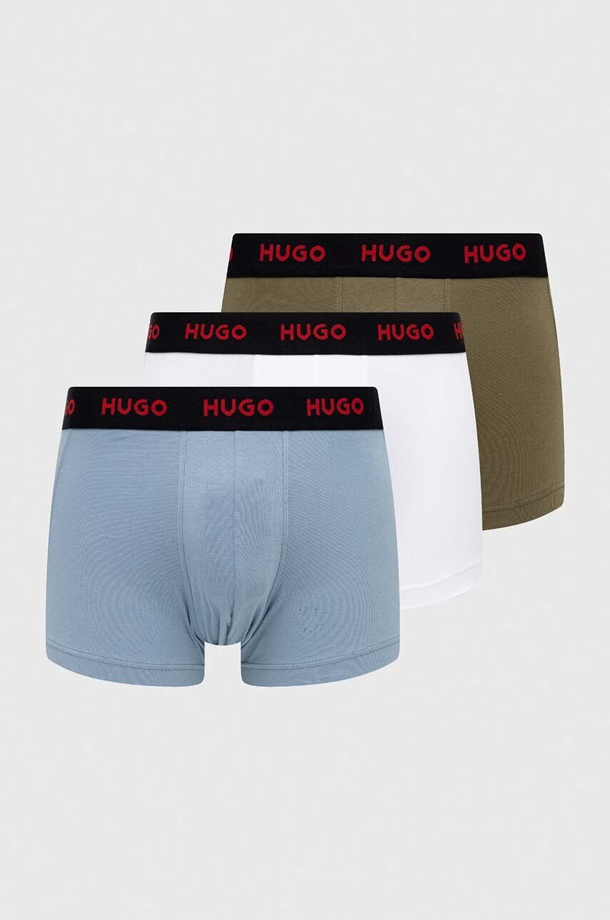 Hugo Boxerky 3-pack pánské černá barva - Pepit.cz