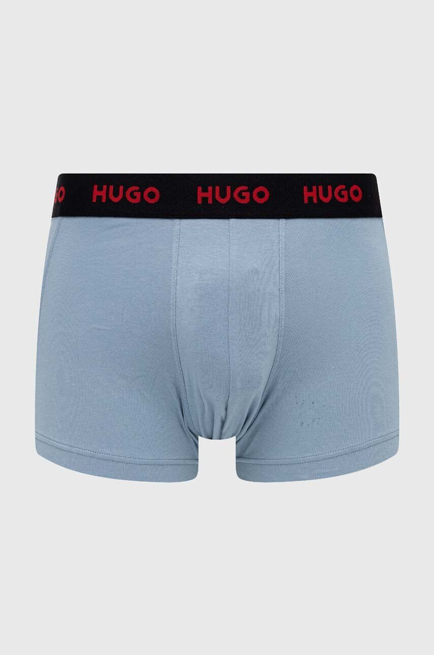 Hugo Boxerky 3-pack pánské černá barva - Pepit.cz