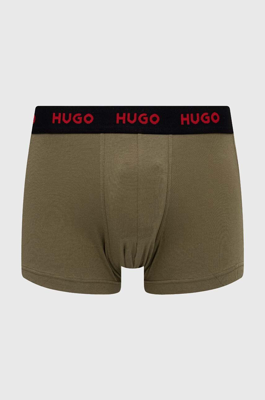 Hugo Boxerky 3-pack pánské černá barva - Pepit.cz