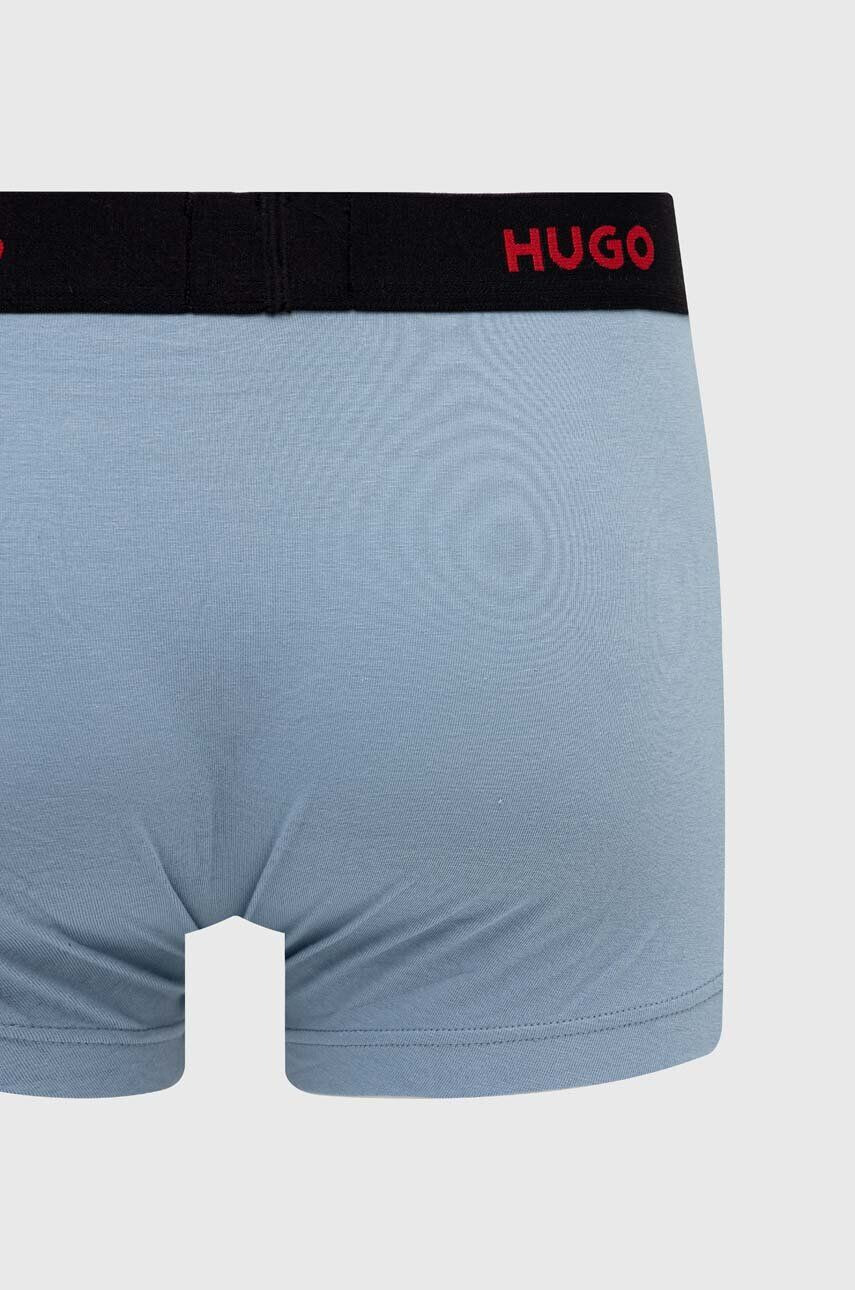 Hugo Boxerky 3-pack pánské černá barva - Pepit.cz