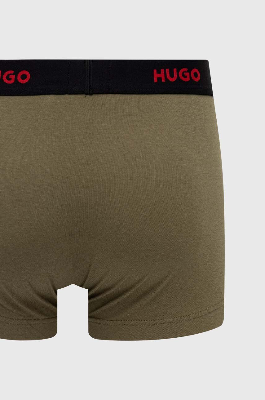 Hugo Boxerky 3-pack pánské černá barva - Pepit.cz