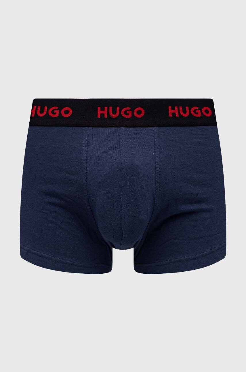 Hugo Boxerky 3-pack pánské černá barva - Pepit.cz