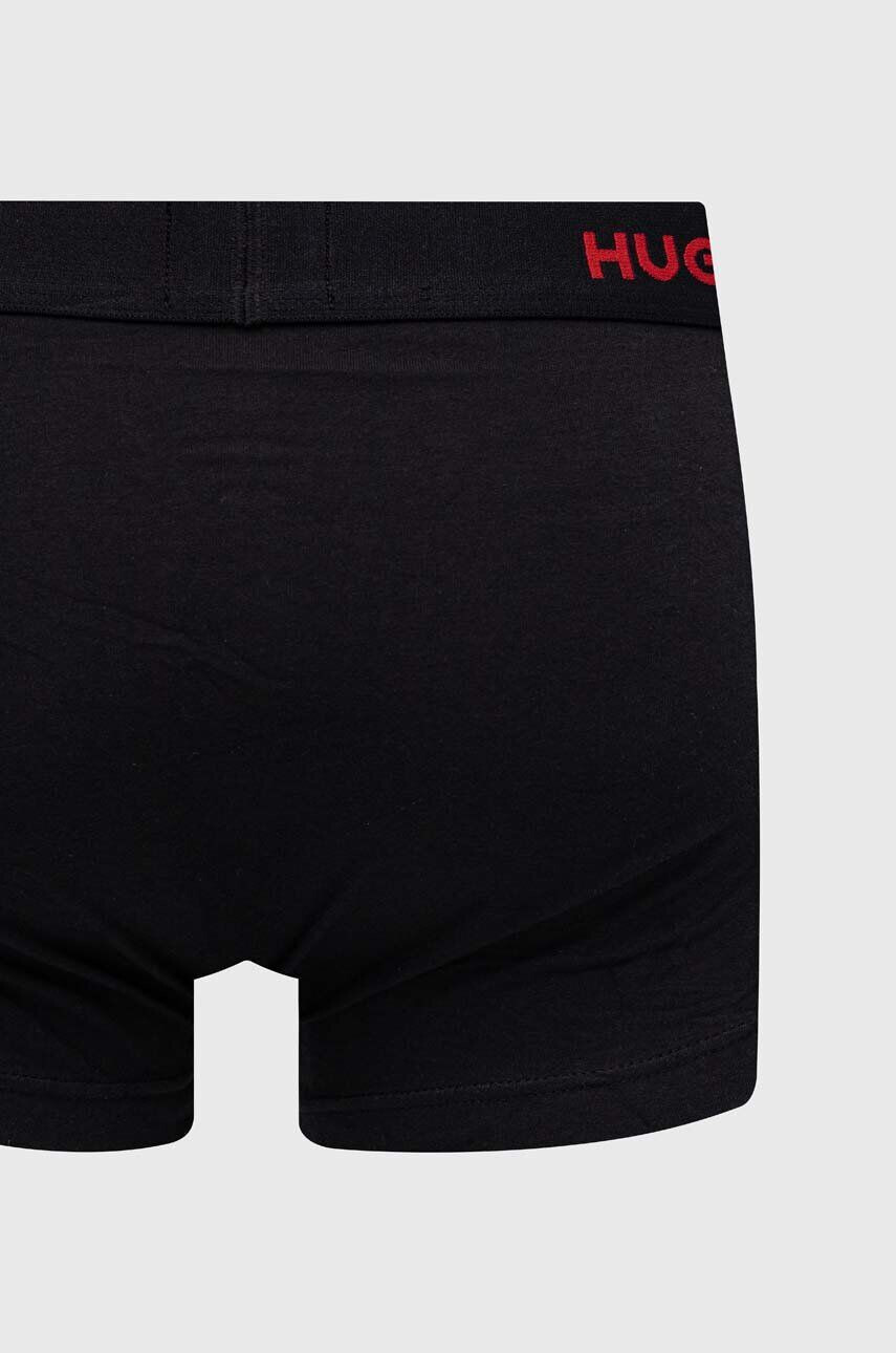 Hugo Boxerky 3-pack pánské černá barva - Pepit.cz