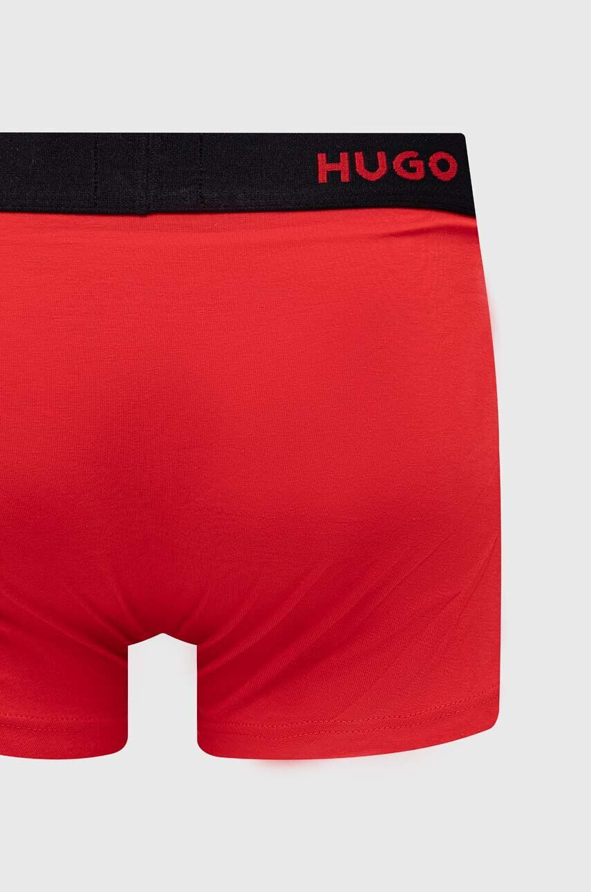 Hugo Boxerky 3-pack pánské černá barva - Pepit.cz