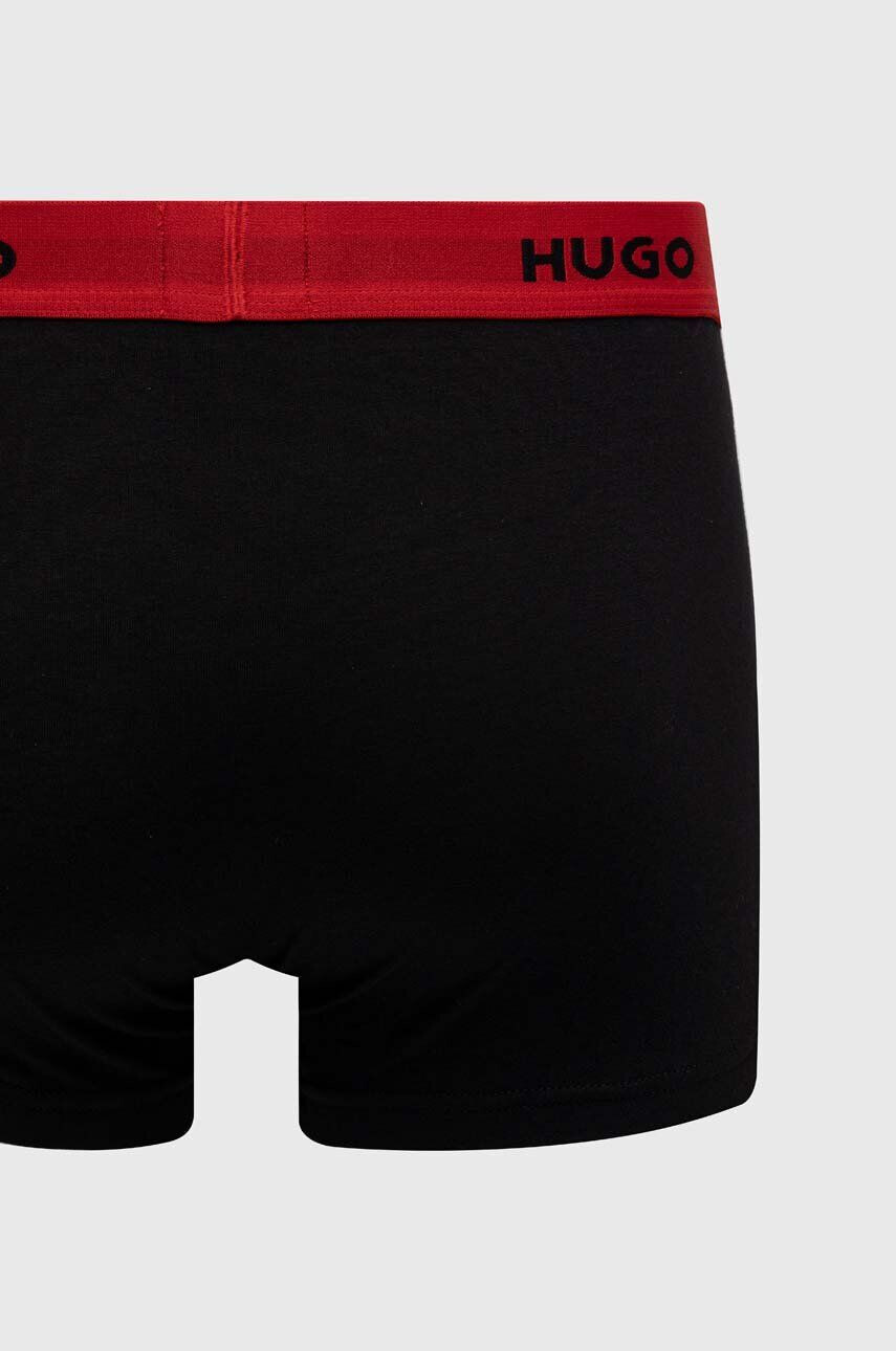 Hugo Boxerky 3-pack pánské červená barva - Pepit.cz