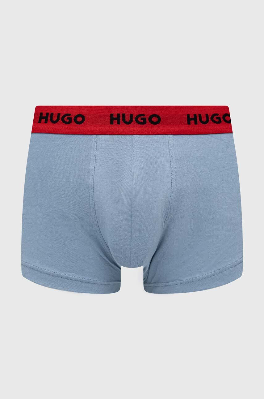 Hugo Boxerky 3-pack pánské černá barva - Pepit.cz