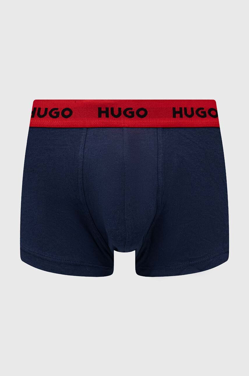 Hugo Boxerky 3-pack pánské černá barva - Pepit.cz