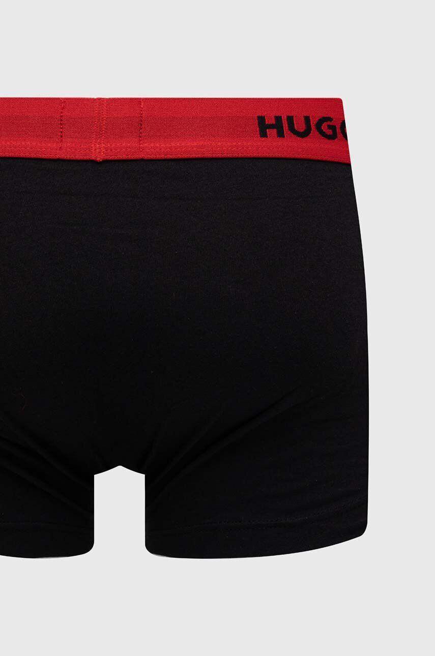 Hugo Boxerky 3-pack pánské černá barva - Pepit.cz