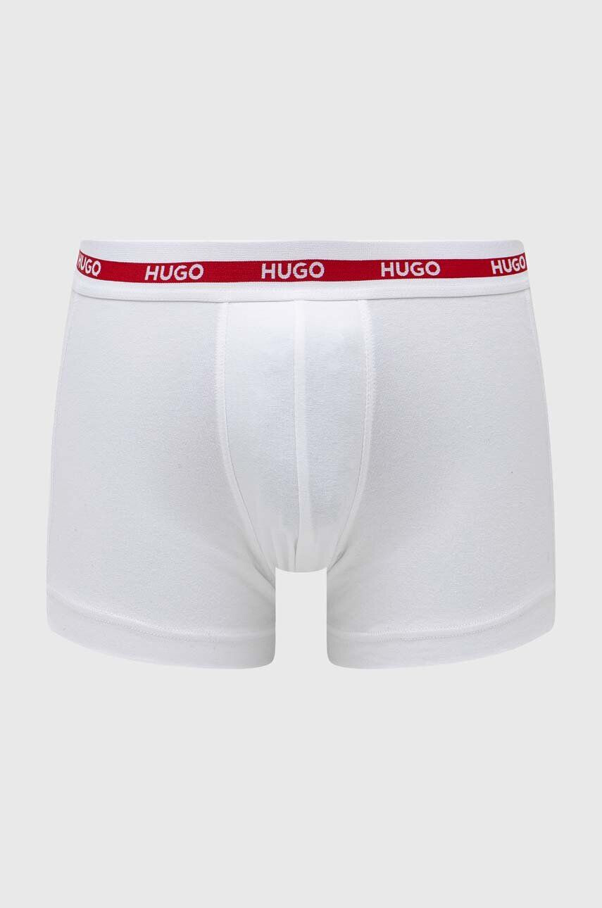 Hugo Boxerky 3-pack pánské červená barva - Pepit.cz