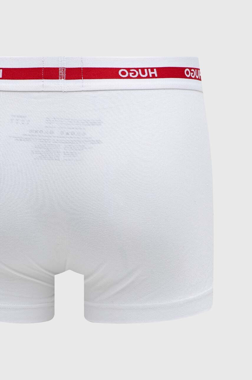 Hugo Boxerky 3-pack pánské červená barva - Pepit.cz