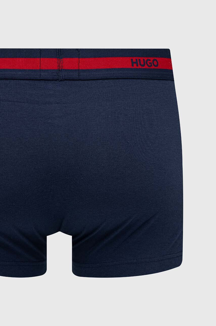 Hugo Boxerky 3-pack pánské tmavomodrá barva - Pepit.cz