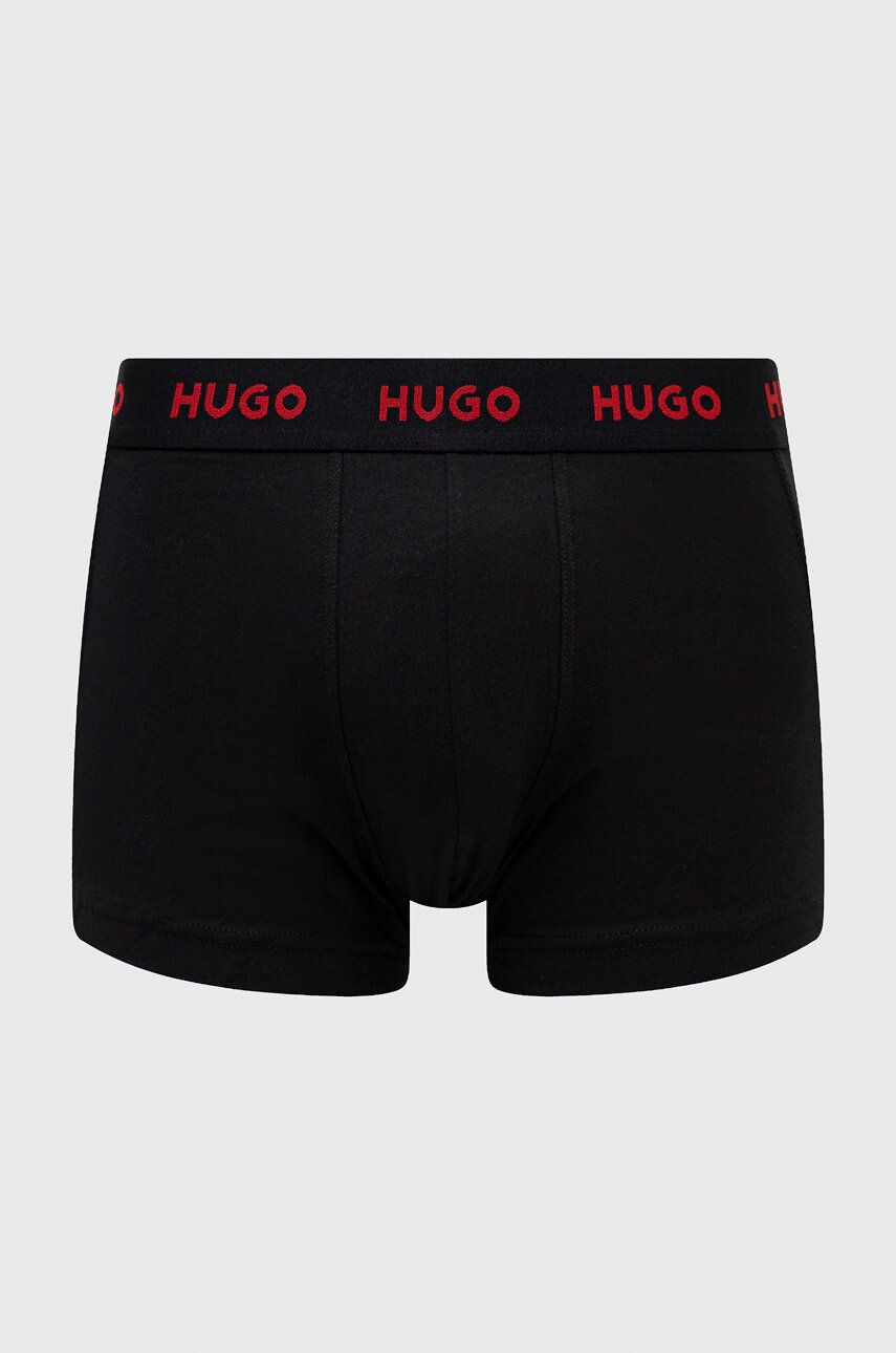 Hugo Boxerky (3-pak) pánské červená barva - Pepit.cz