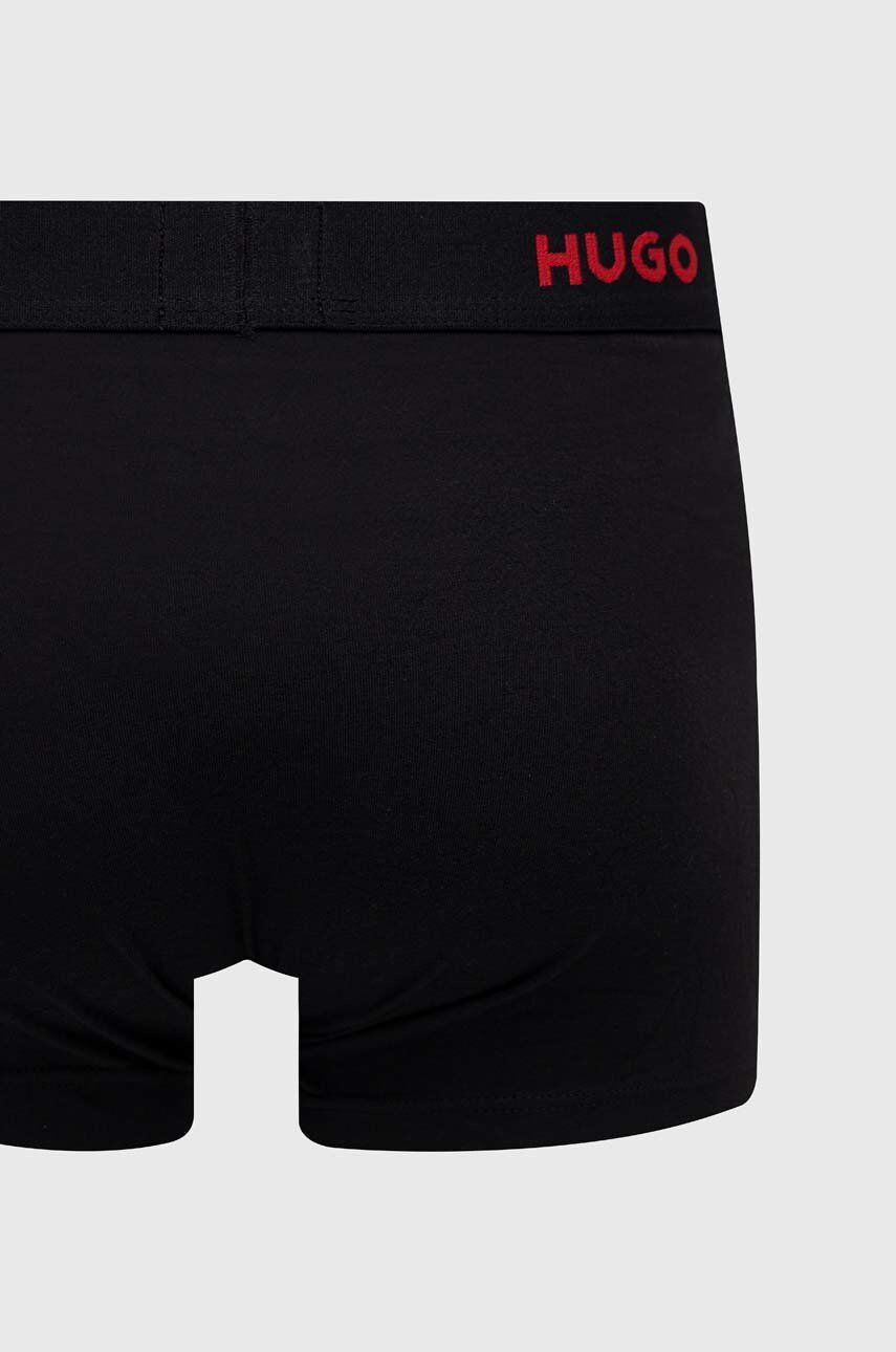 Hugo Boxerky (3-pak) pánské červená barva - Pepit.cz