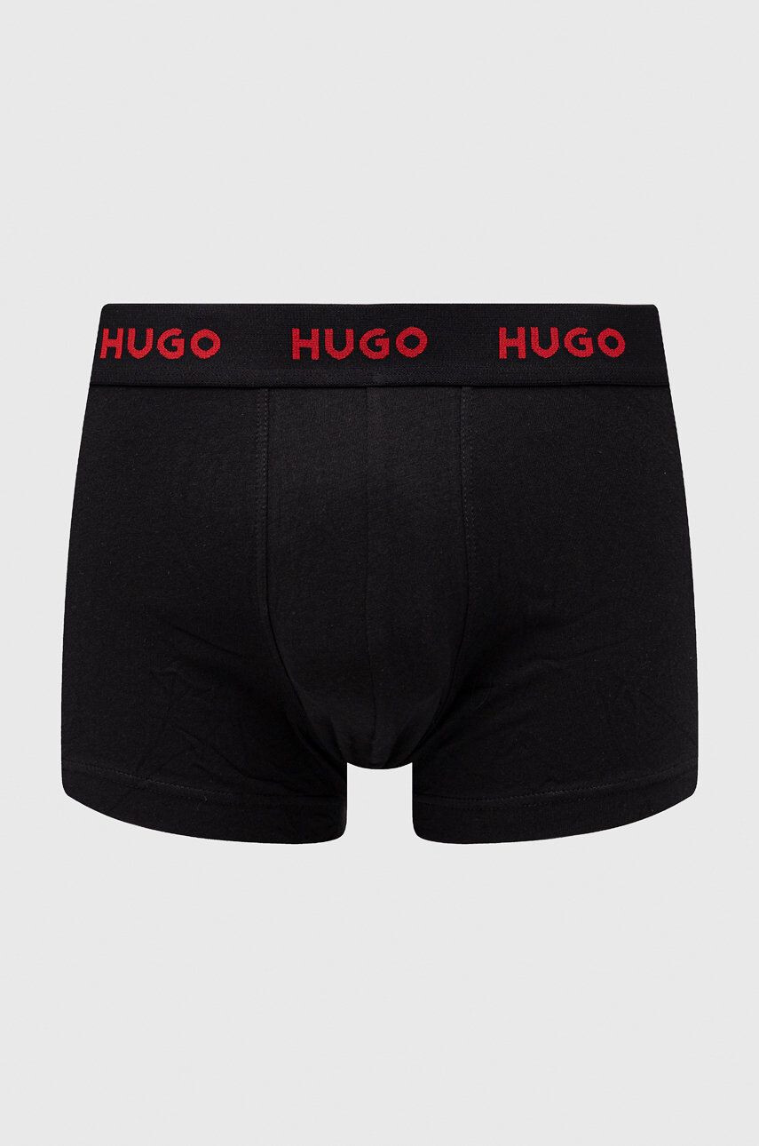 Hugo Boxerky ( 3-pak) pánské černá barva - Pepit.cz