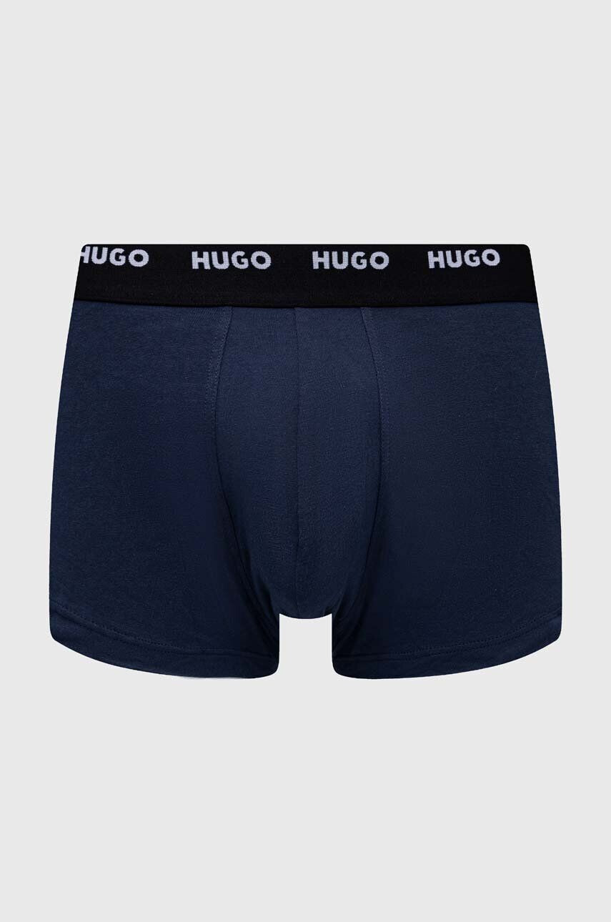 Hugo Boxerky 5-pack pánské černá barva - Pepit.cz