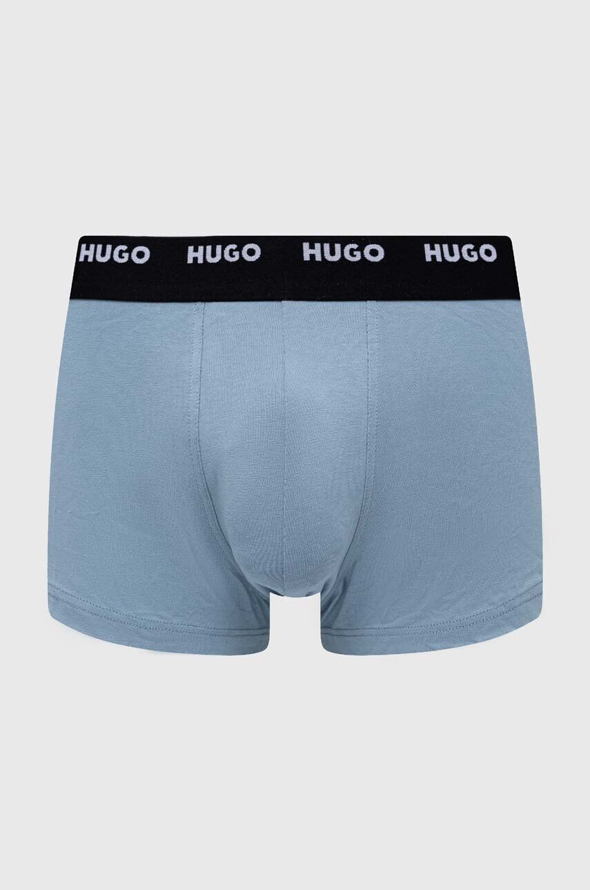 Hugo Boxerky 5-pack pánské černá barva - Pepit.cz