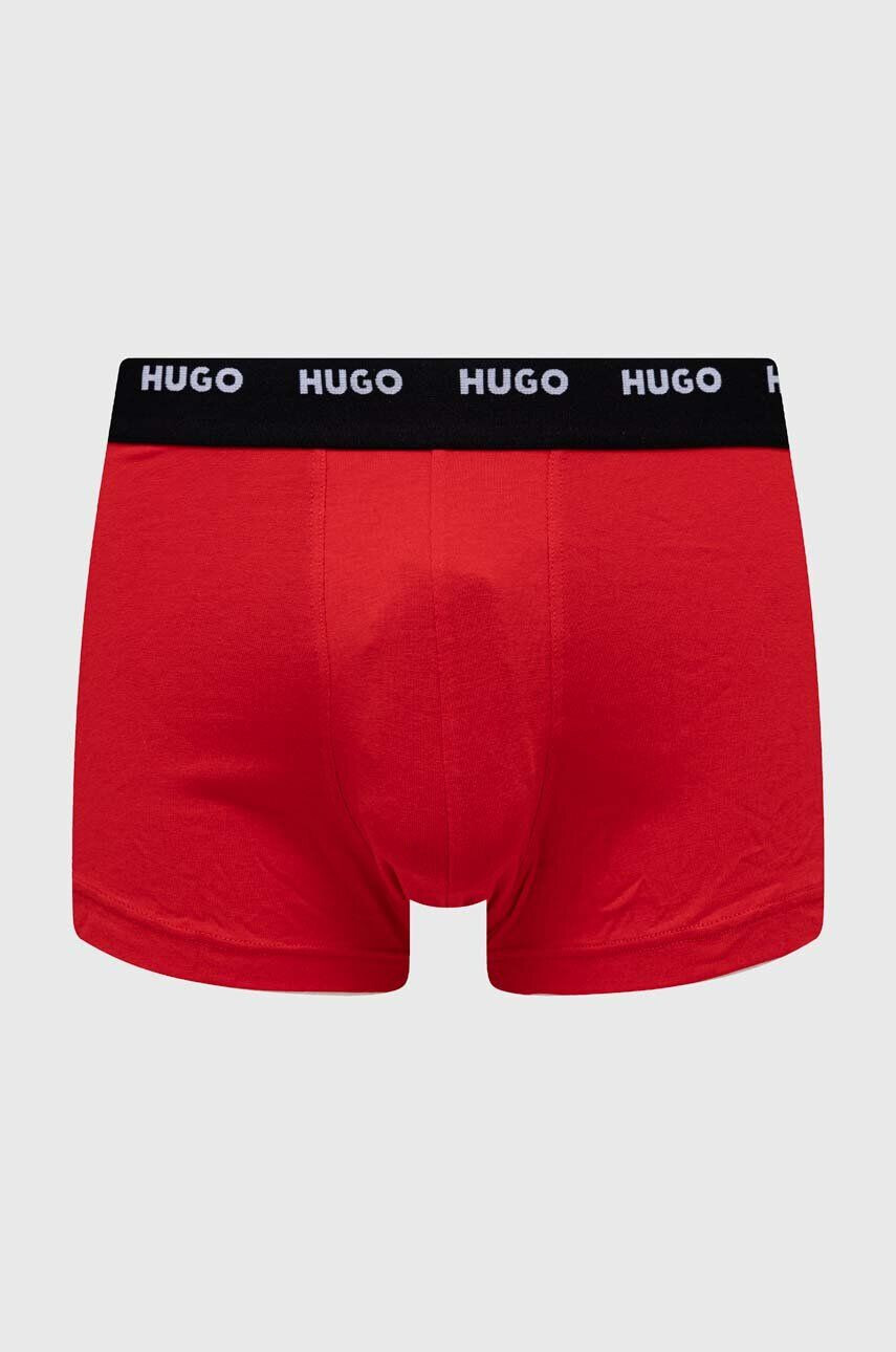 Hugo Boxerky 5-pack pánské černá barva - Pepit.cz