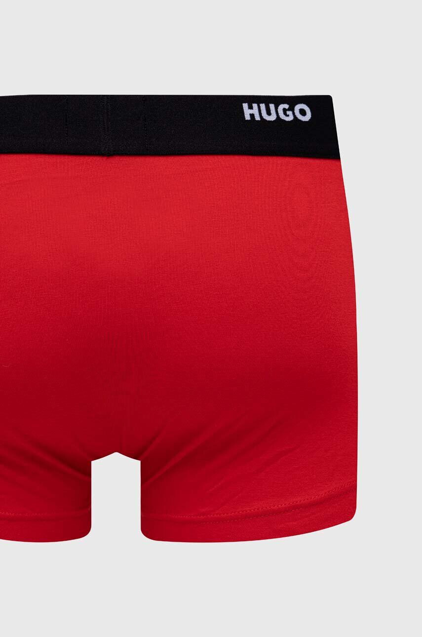 Hugo Boxerky 5-pack pánské černá barva - Pepit.cz