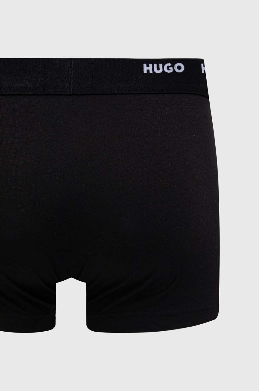 Hugo Boxerky 5-pack pánské černá barva - Pepit.cz