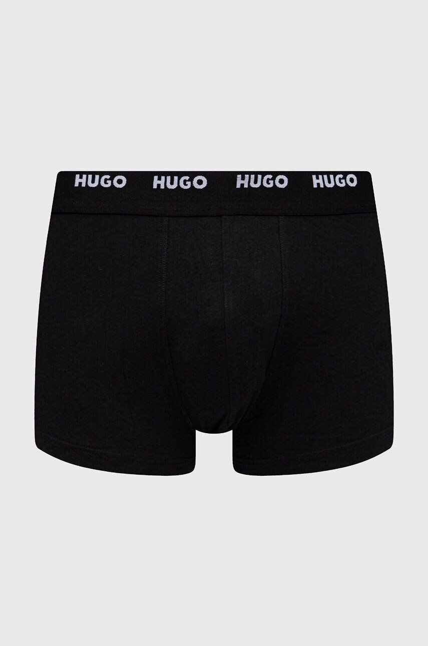 Hugo Boxerky 5-pack pánské černá barva - Pepit.cz