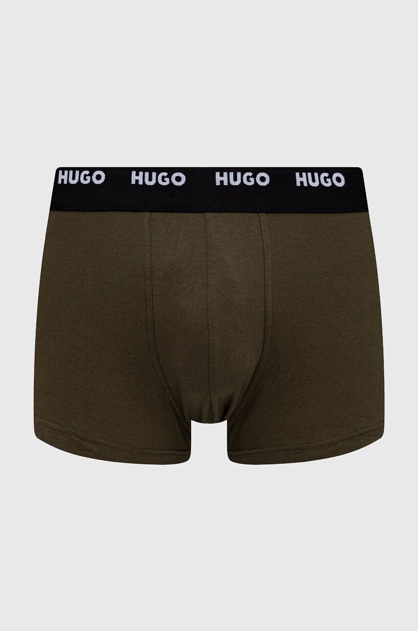 Hugo Boxerky 5-pack pánské černá barva - Pepit.cz