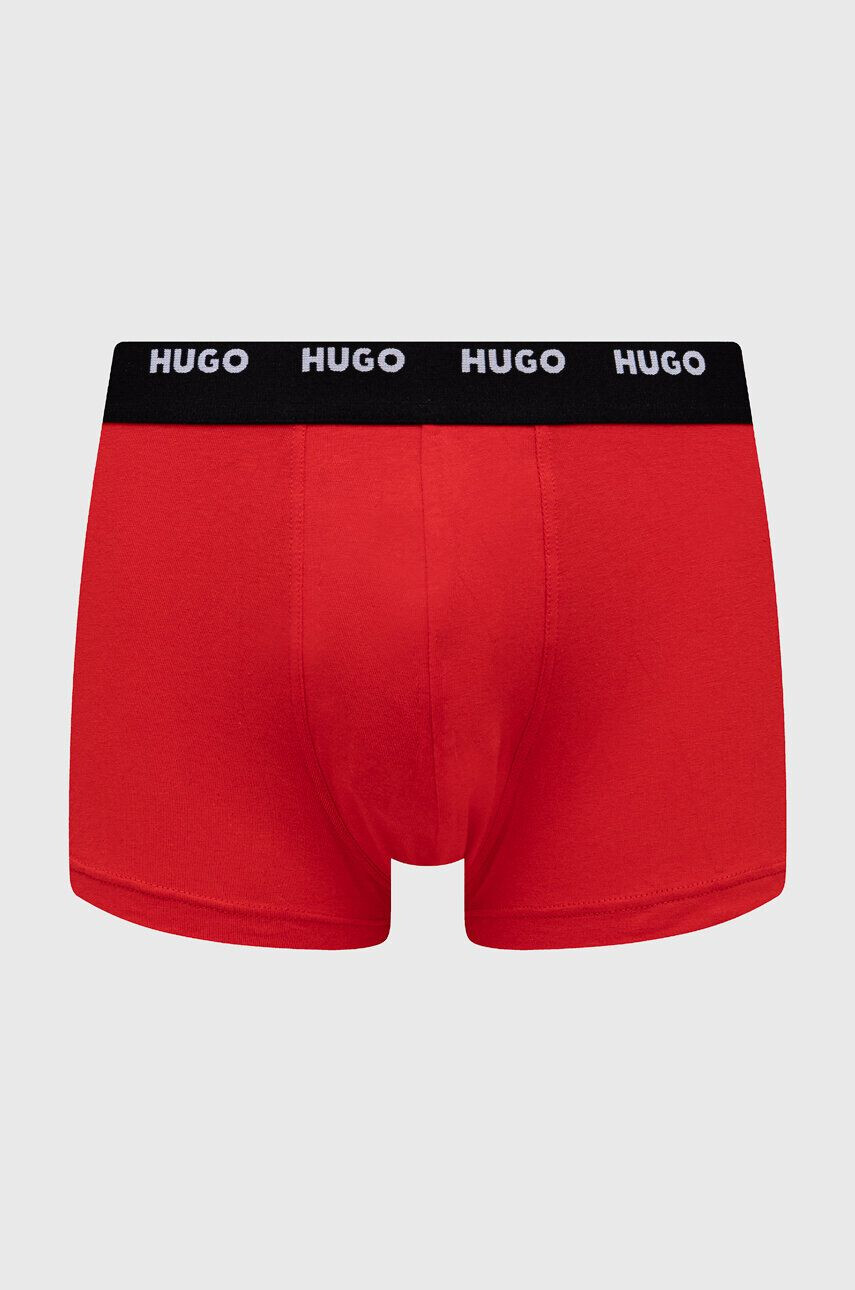 Hugo Boxerky 5-pack pánské černá barva - Pepit.cz