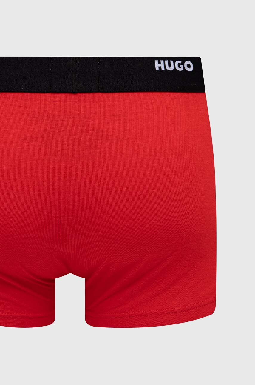 Hugo Boxerky 5-pack pánské černá barva - Pepit.cz