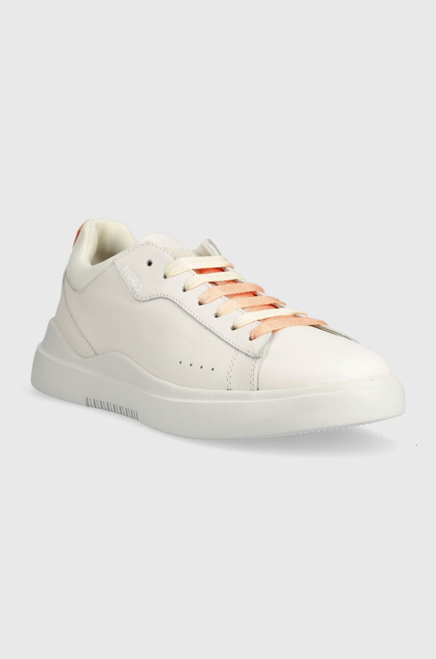 Hugo Kožené sneakers boty Blake bílá barva 50498661 - Pepit.cz