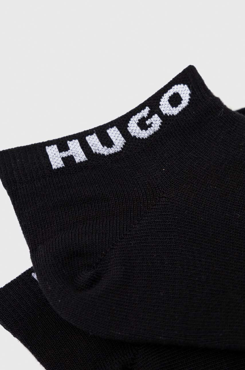 Hugo Ponožky 3-pack dámské černá barva - Pepit.cz