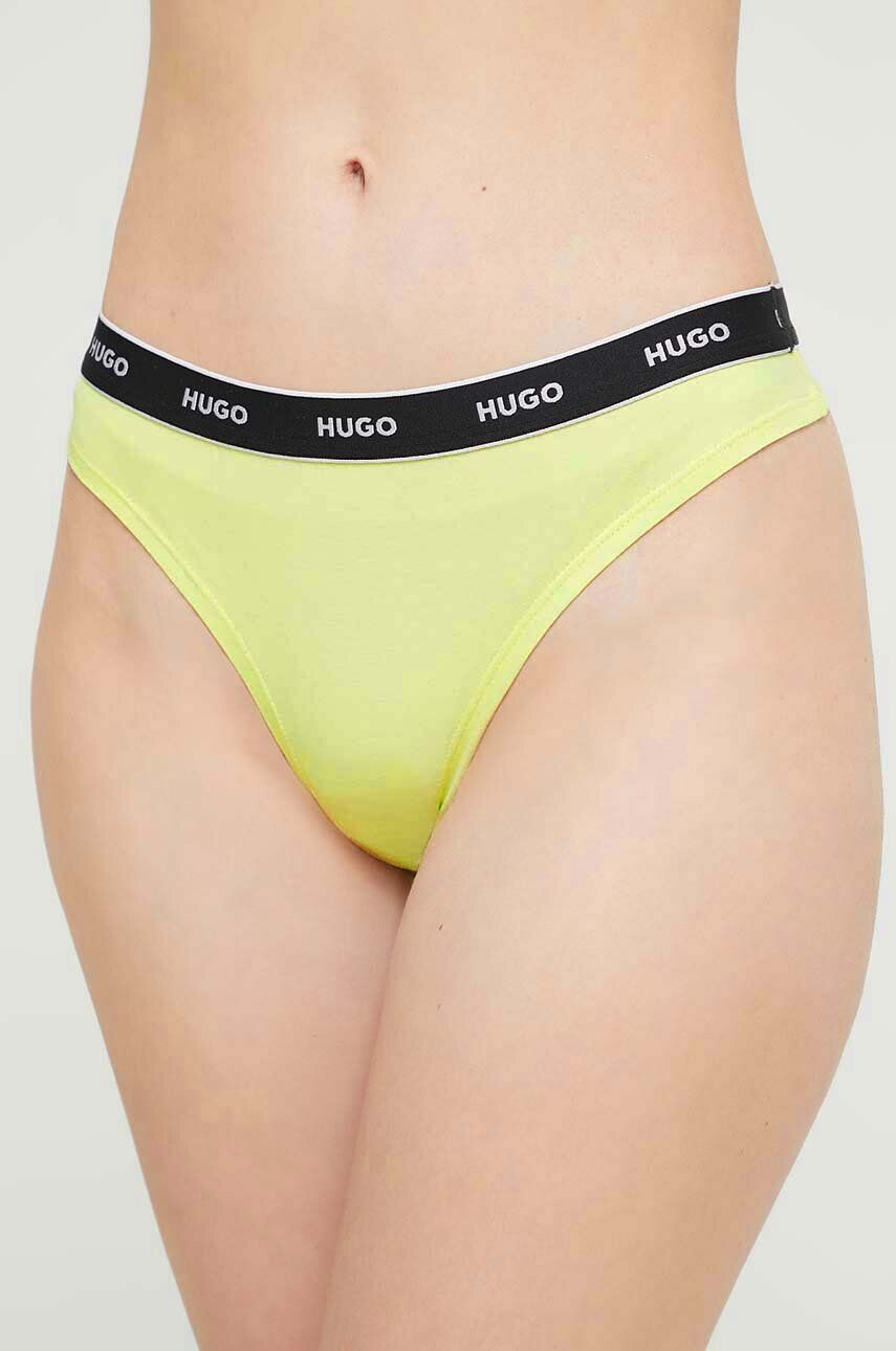 Hugo Tanga 3-pack žlutá barva - Pepit.cz