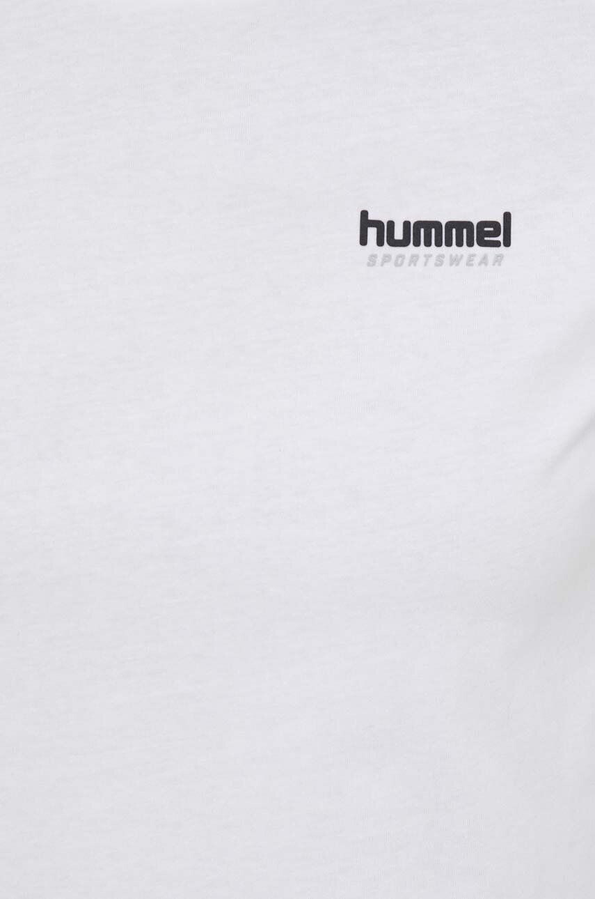 Hummel Bavlněné tričko bílá barva - Pepit.cz