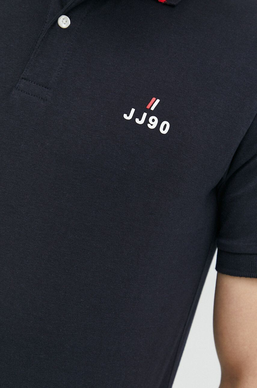 Jack & Jones Bavlněné polo tričko JJEJOE tmavomodrá barva s aplikací 12221190 - Pepit.cz