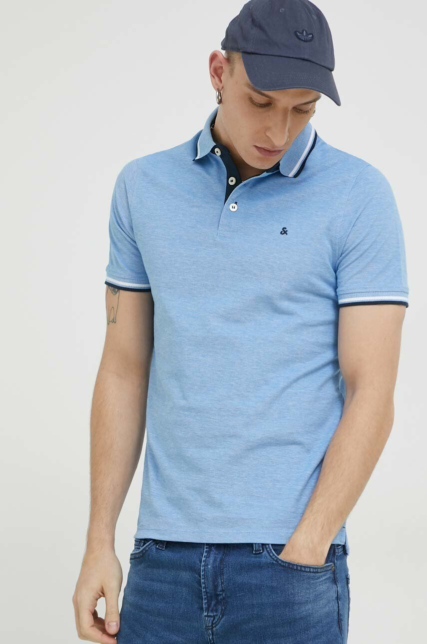 Jack & Jones Bavlněné polo tričko JJEPAULOS - Pepit.cz