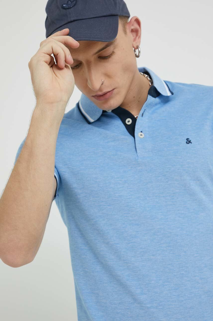 Jack & Jones Bavlněné polo tričko JJEPAULOS - Pepit.cz