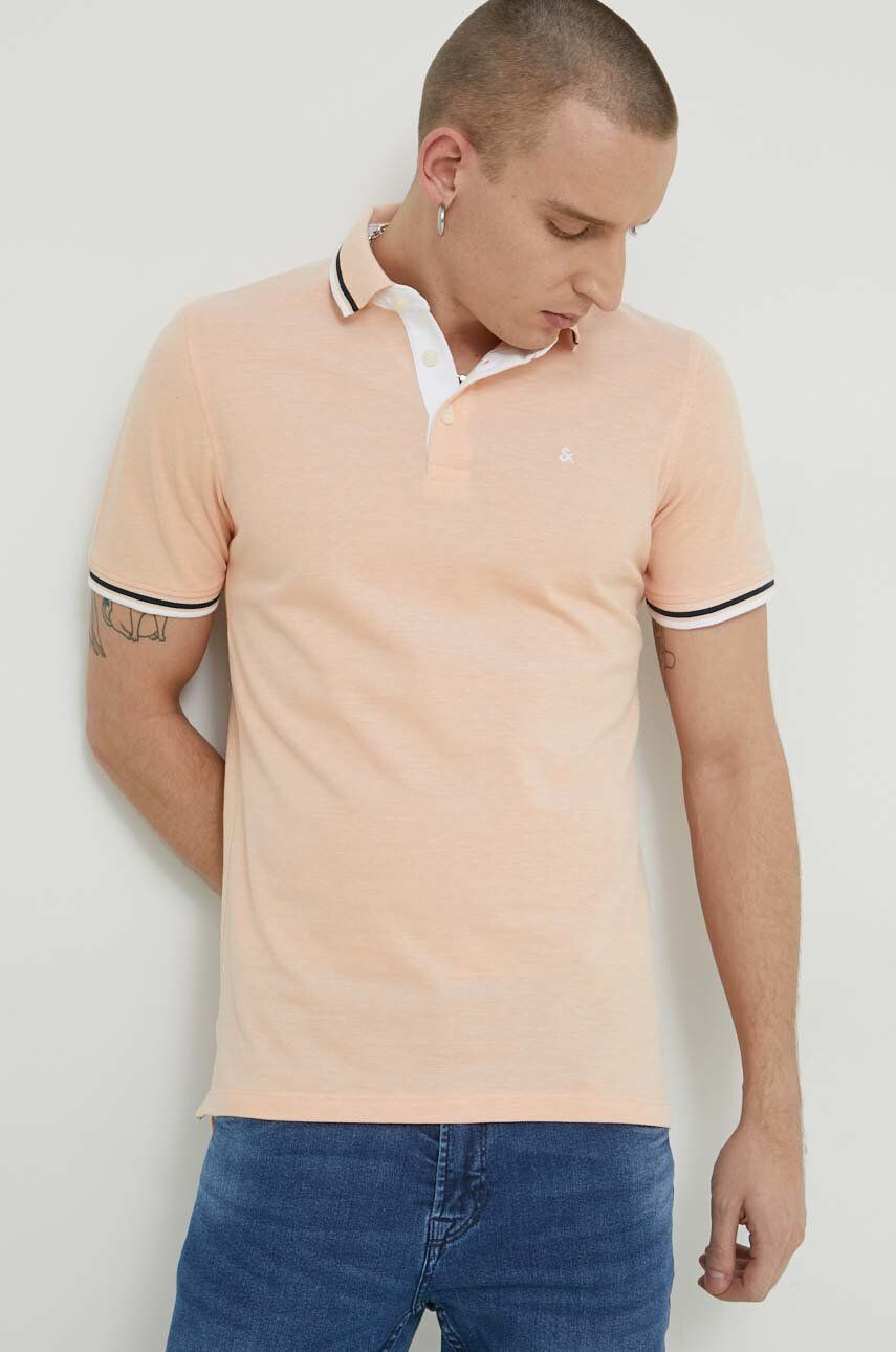 Jack & Jones Bavlněné polo tričko JJEPAULOS žlutá barva 12199711 - Pepit.cz