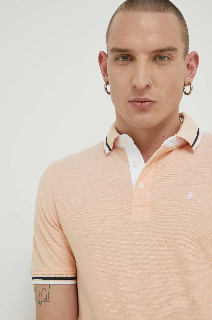 Jack & Jones Bavlněné polo tričko JJEPAULOS žlutá barva 12199711 - Pepit.cz