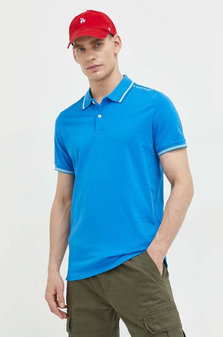 Jack & Jones Bavlněné polo tričko JJESTAR s potiskem 12221708 - Pepit.cz