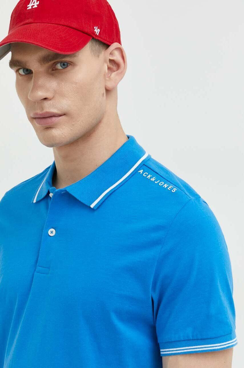 Jack & Jones Bavlněné polo tričko JJESTAR s potiskem 12221708 - Pepit.cz