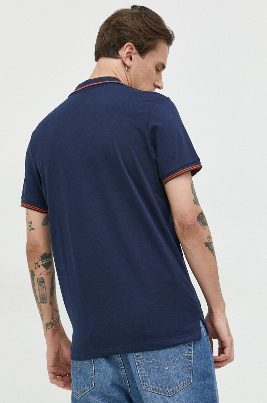 Jack & Jones Bavlněné polo tričko JJESTAR tmavomodrá barva s potiskem 12221708 - Pepit.cz